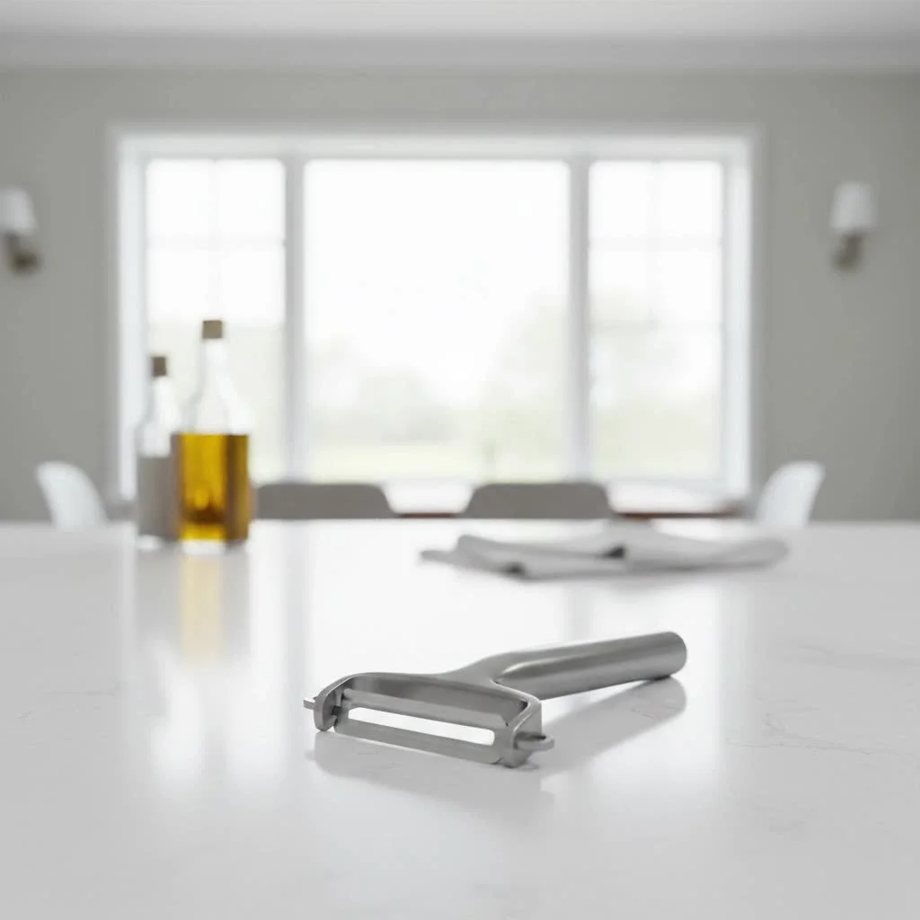 Professional potato peeler with ergonomic handle