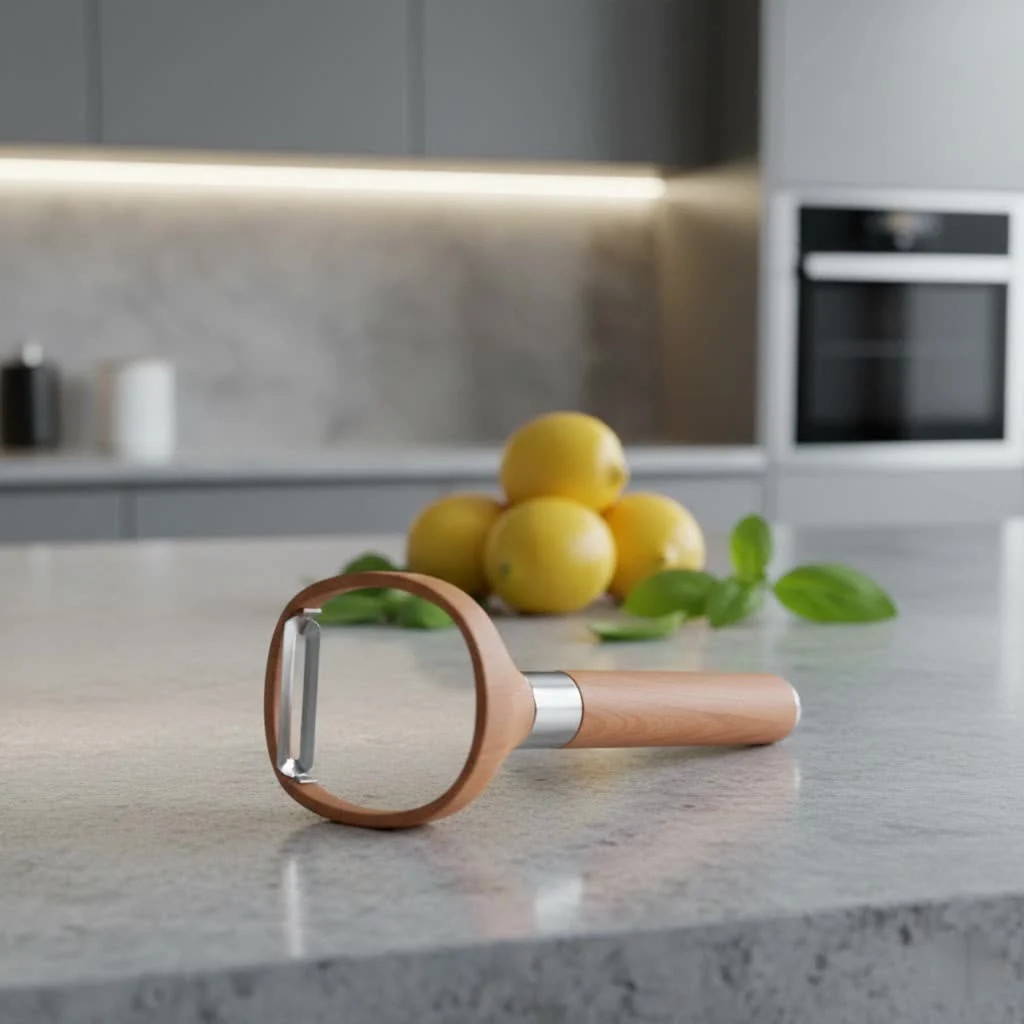 Rotato Potato Peeler in action, peeling a potato